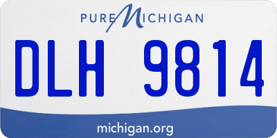 MI license plate DLH9814