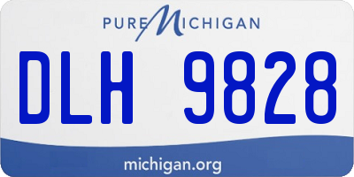 MI license plate DLH9828