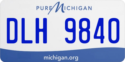 MI license plate DLH9840