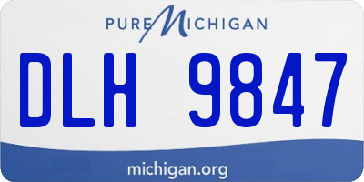 MI license plate DLH9847