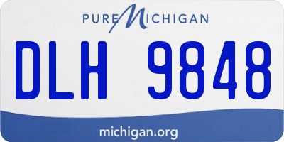 MI license plate DLH9848
