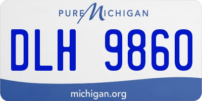 MI license plate DLH9860