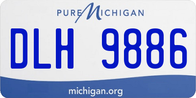 MI license plate DLH9886