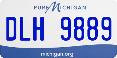 MI license plate DLH9889