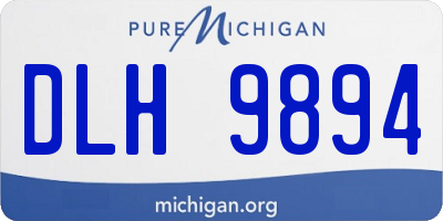 MI license plate DLH9894