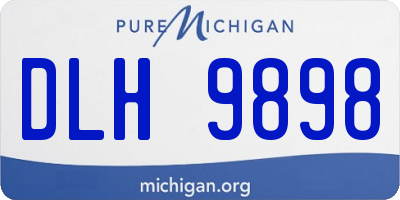 MI license plate DLH9898