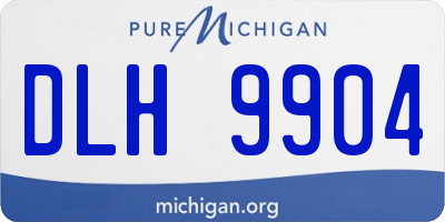 MI license plate DLH9904