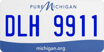 MI license plate DLH9911