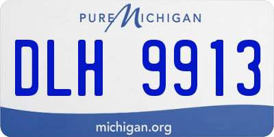 MI license plate DLH9913