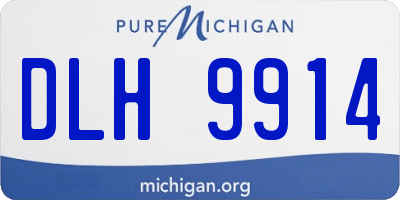 MI license plate DLH9914