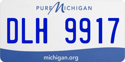 MI license plate DLH9917