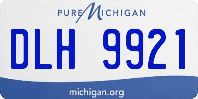 MI license plate DLH9921