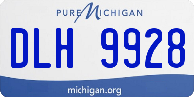 MI license plate DLH9928