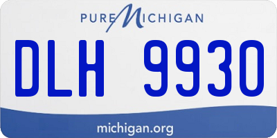 MI license plate DLH9930