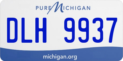 MI license plate DLH9937