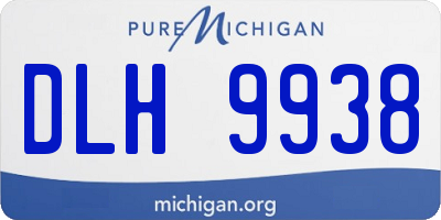MI license plate DLH9938