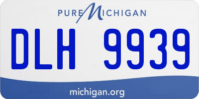 MI license plate DLH9939