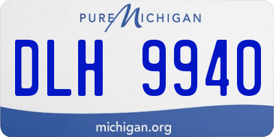 MI license plate DLH9940