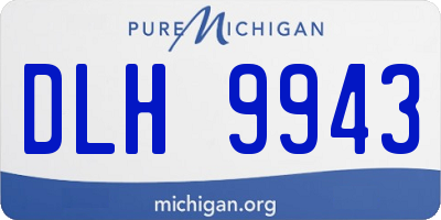MI license plate DLH9943