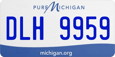 MI license plate DLH9959