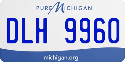 MI license plate DLH9960
