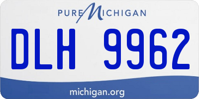 MI license plate DLH9962