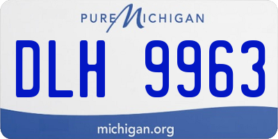 MI license plate DLH9963