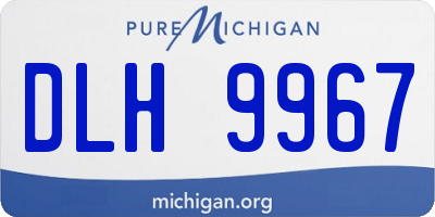 MI license plate DLH9967