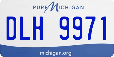MI license plate DLH9971