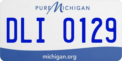 MI license plate DLI0129