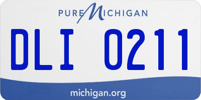 MI license plate DLI0211