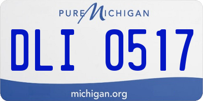 MI license plate DLI0517