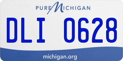 MI license plate DLI0628