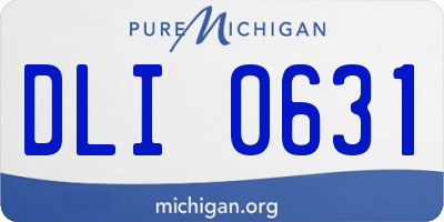 MI license plate DLI0631