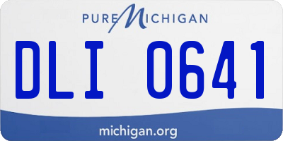 MI license plate DLI0641