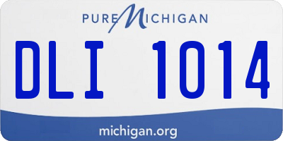 MI license plate DLI1014