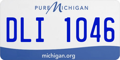 MI license plate DLI1046