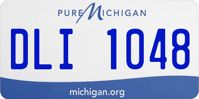 MI license plate DLI1048