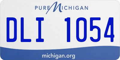 MI license plate DLI1054