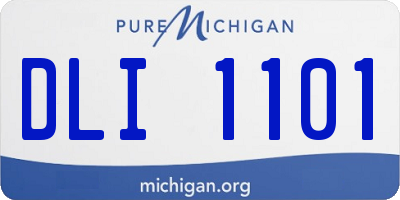 MI license plate DLI1101