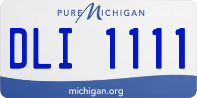 MI license plate DLI1111