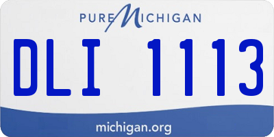 MI license plate DLI1113