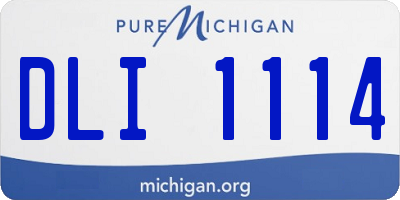 MI license plate DLI1114