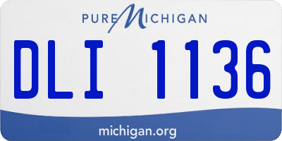 MI license plate DLI1136