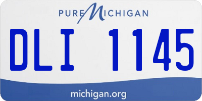 MI license plate DLI1145