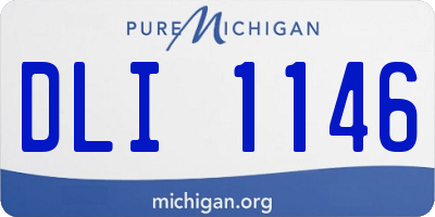 MI license plate DLI1146