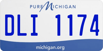 MI license plate DLI1174