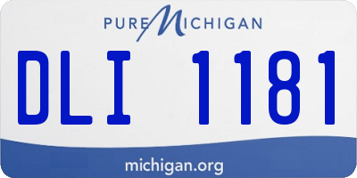 MI license plate DLI1181