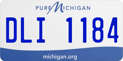 MI license plate DLI1184