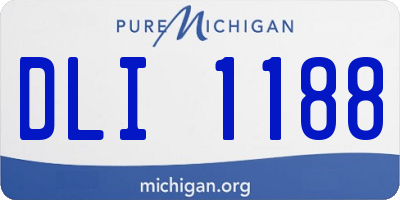 MI license plate DLI1188